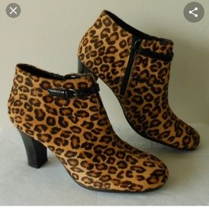 Aerosoles Leopard Calf Hair Comfort Bootie